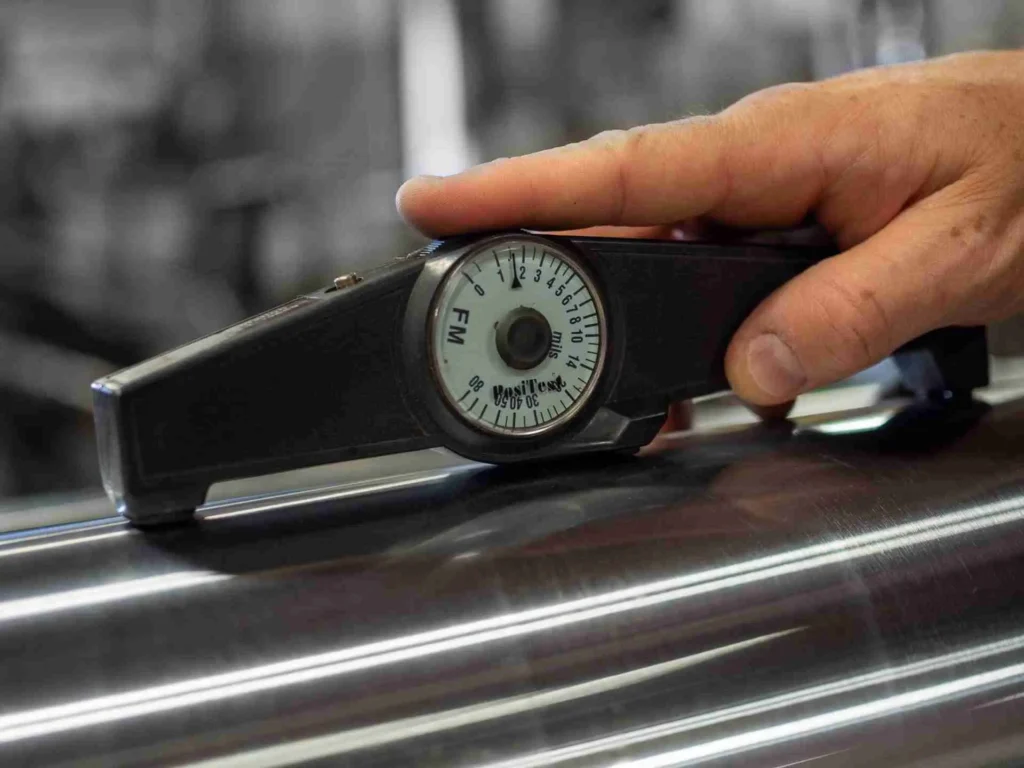 Inspection chrome plated